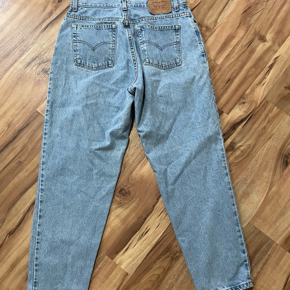 VTG Y2K Levi's 550 Relaxed Fit Tapered Leg Jeans Sz 16 S - Picture 6 of 10